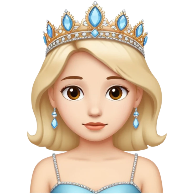 Girl with diadema emoji