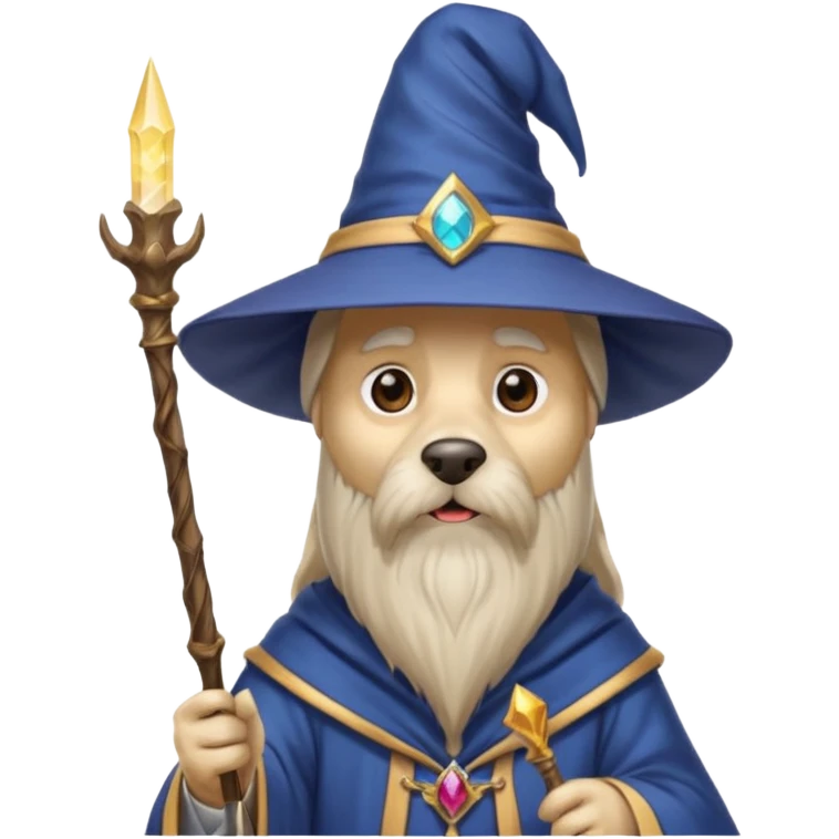 Dog wizard emoji