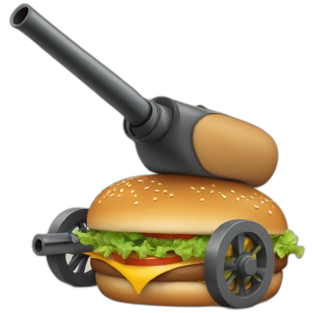cannon-firing-burger emoji