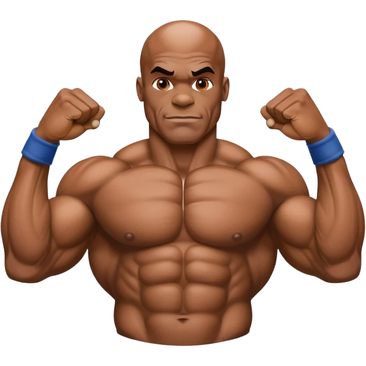 ronnie coleman senza sfondo in posa muscolare emoji