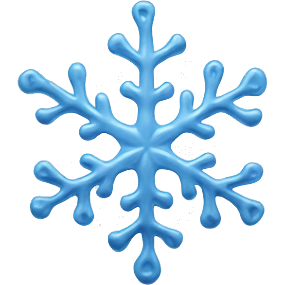 Melting snowflake emoji