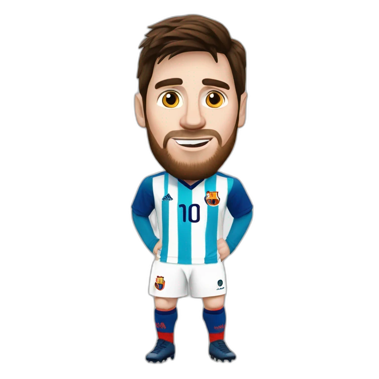Messi sur une chèvre  emoji