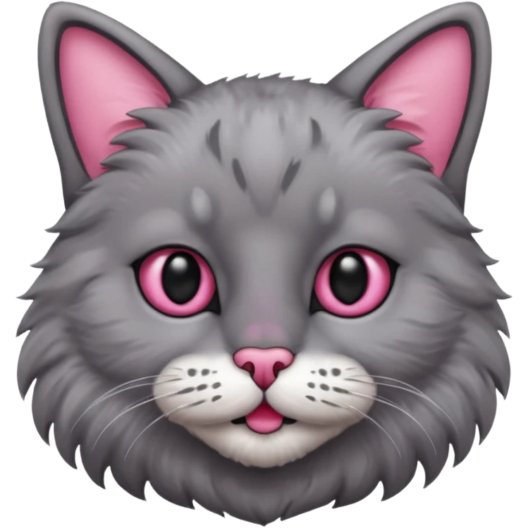 cat with black human mustache emoji