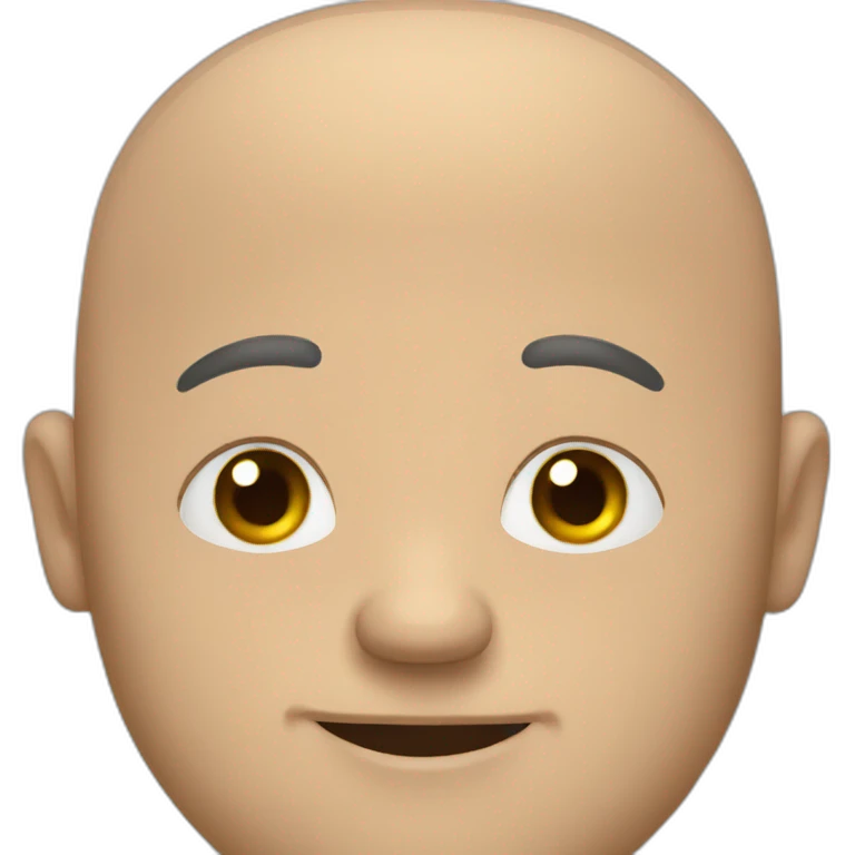 big bald man emoji