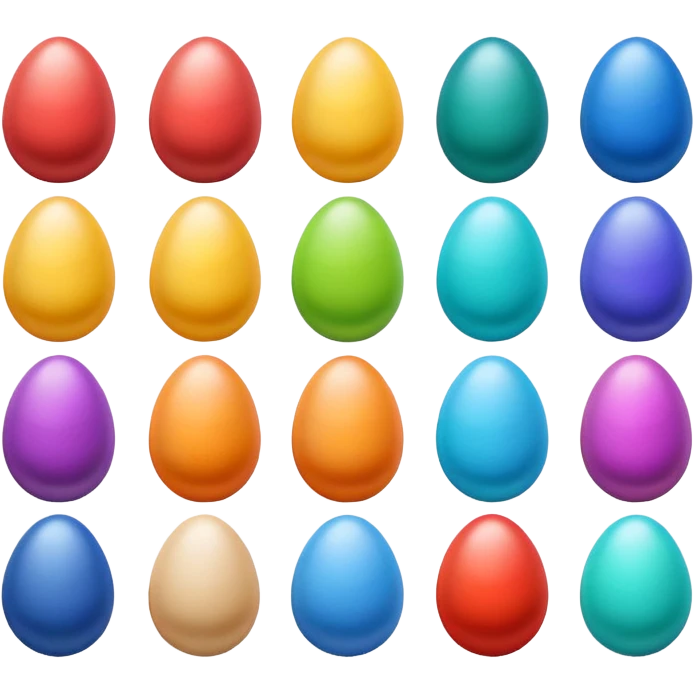 rainbow egg  icons emoji