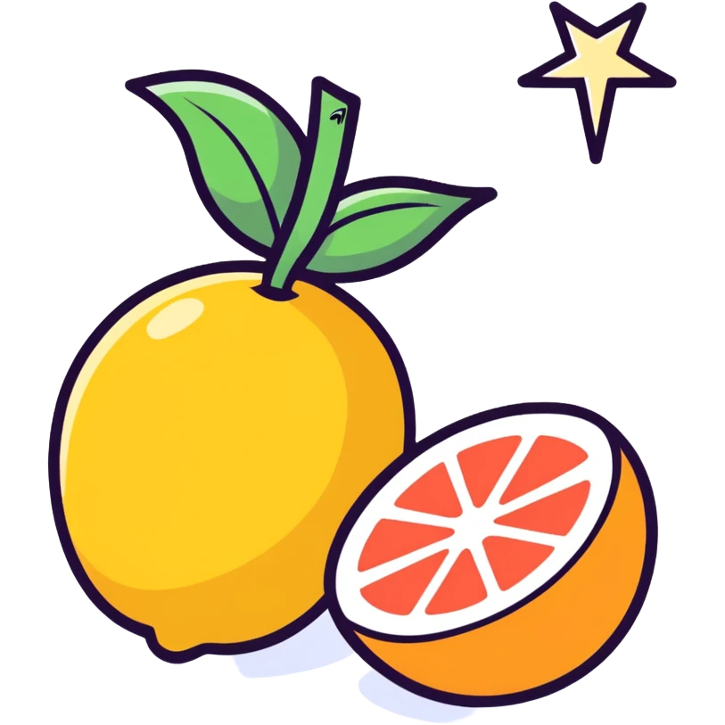 Fruits with star  emoji