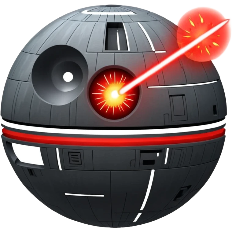 Death star firing at usa emoji
