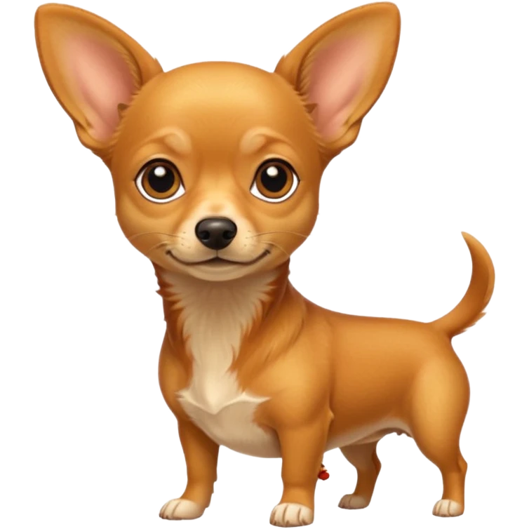 Make a yellow and orange color Chuiwawa mix and dachshund emoji