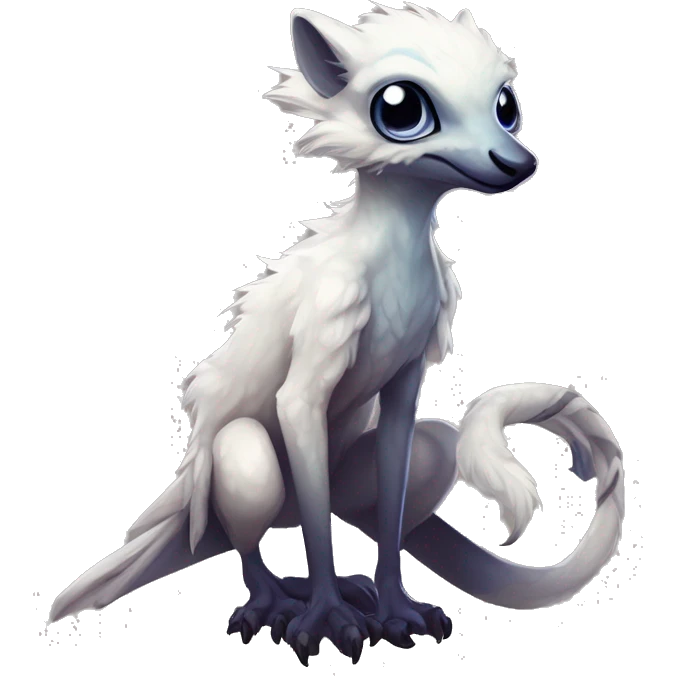  Cute Edgy Realistic Rare Fantasy eldritch Slim Vernid-Trico-Melprin-Lombax-species by LiLaiRa, by Falvie, full body emoji