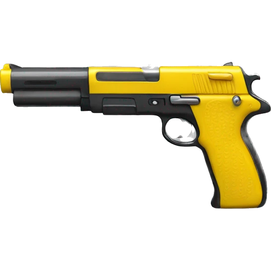 Yellow gun emoji