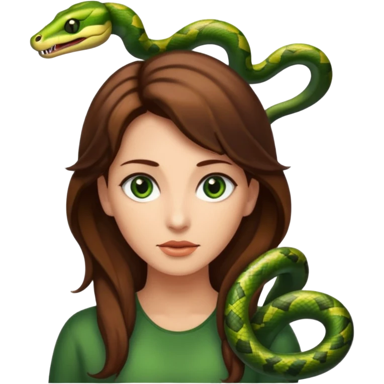 snake in the hair emoji