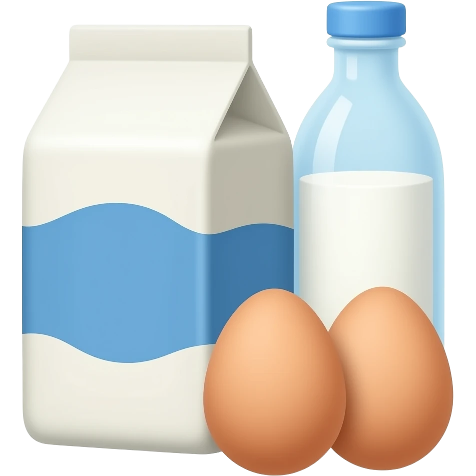 vector flat Dairy & Eggs emoji