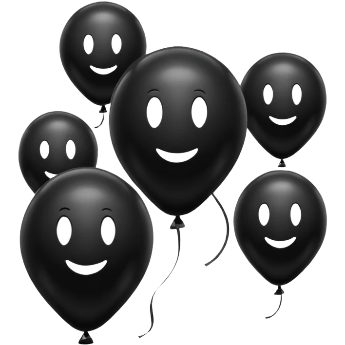 Black balloon emoji