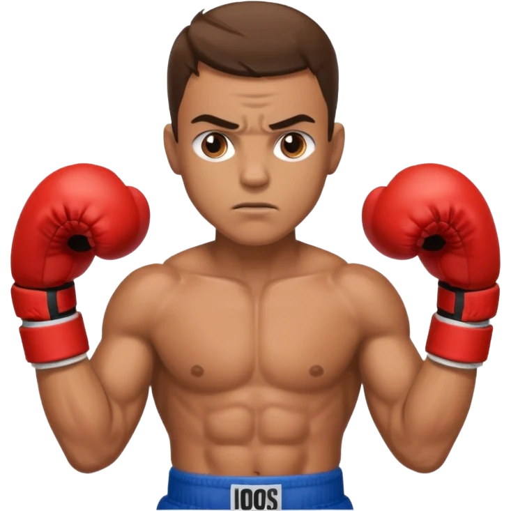 Boxer çıkartan emoji
