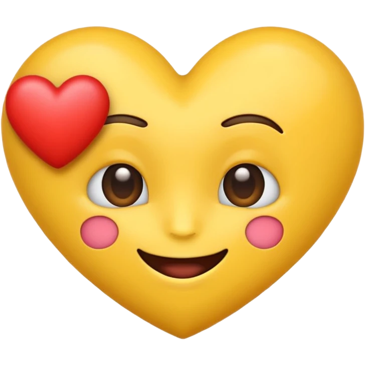 Emoji wearing a Heart  emoji