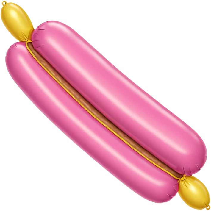 SPAM sausage weiner jeff koons style inflatable balloon sausage sculpture art  emoji