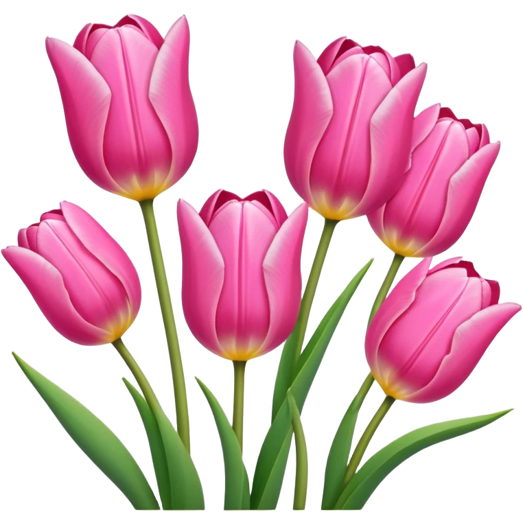 pink tulips  emoji