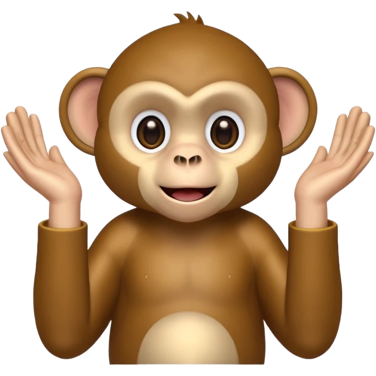 A monkey clapping cymbals emoji