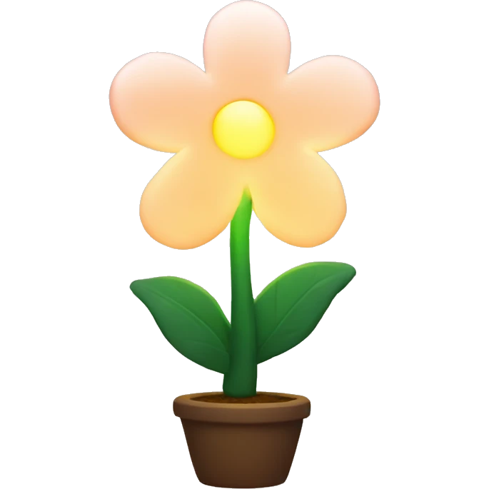 Glowy flower lamp emoji