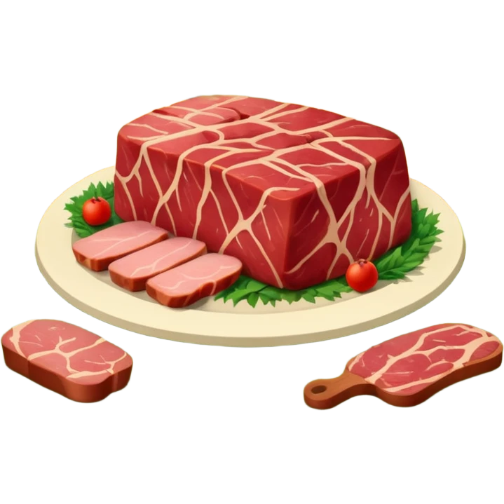 surrealist spam art meat french countryside landscape  emoji