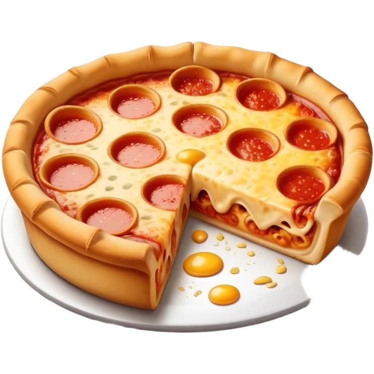 Chicago deep dish pizza emoji