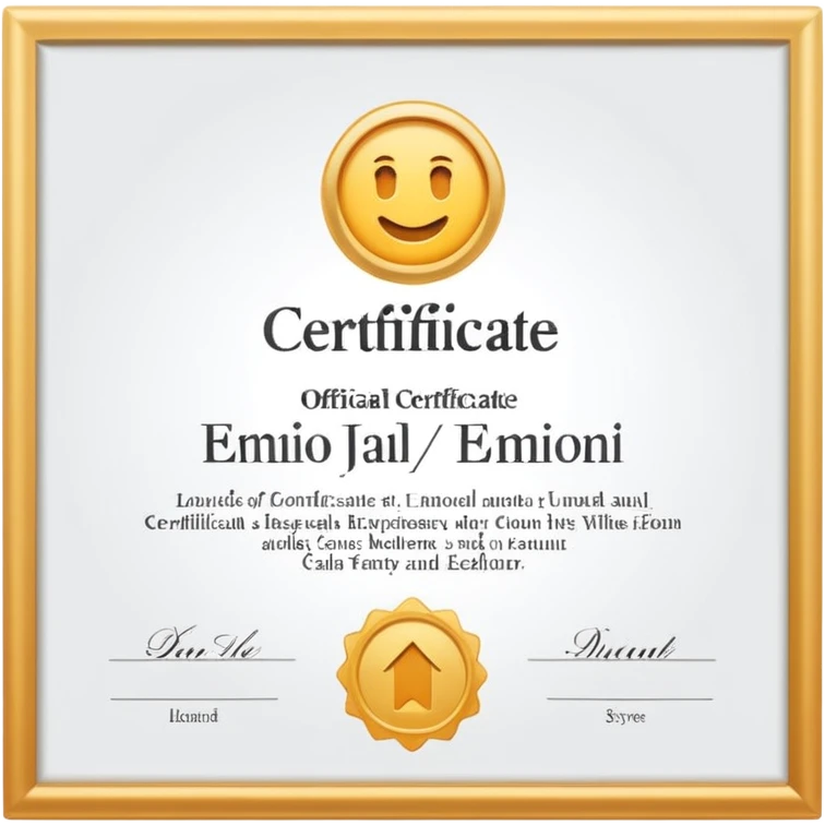 Certificated emoji