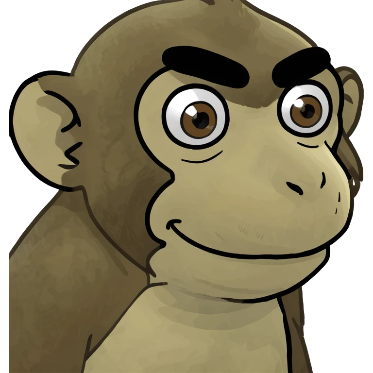Monkey eating a chicken  emoji
