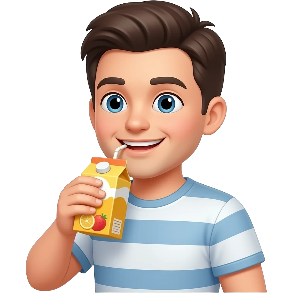 Make Smiley Drink Juice box emoji