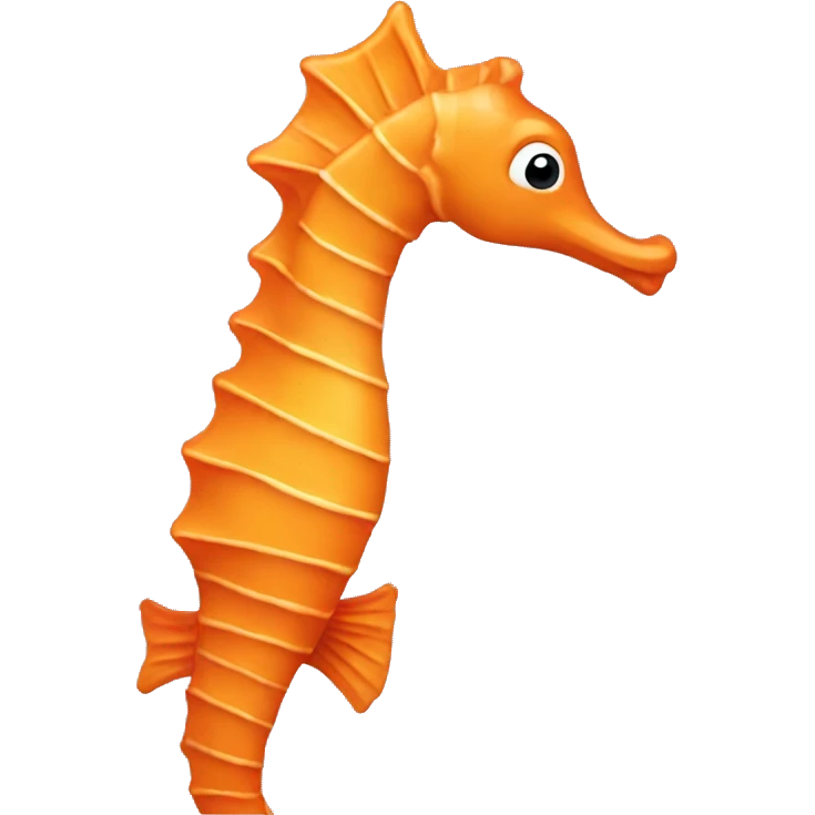 Orange seahorse emoji emoji