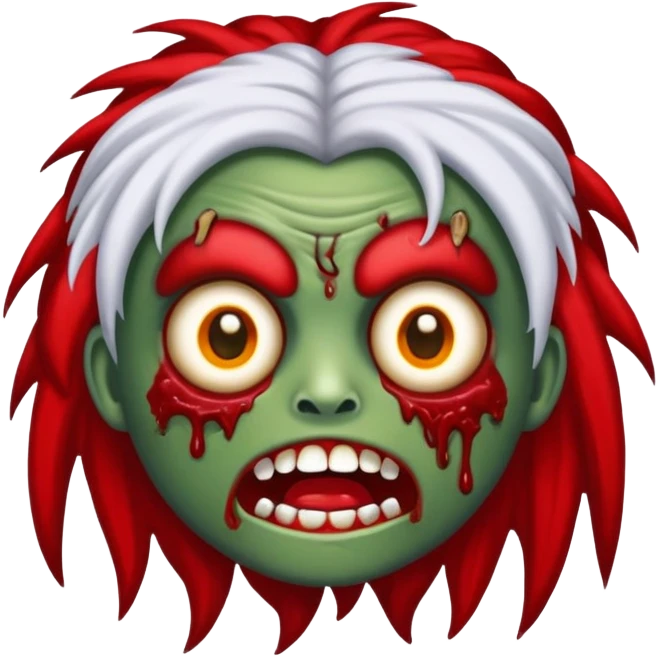 emoji de garota zumbi com cabelo vermelho  emoji