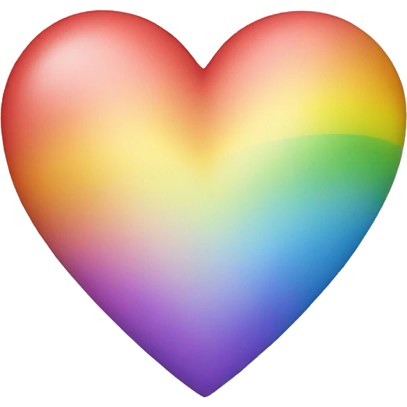 A rainbow heart emoji
