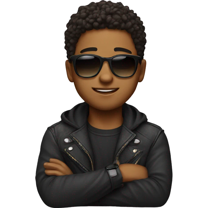 Cute boy with shades emoji