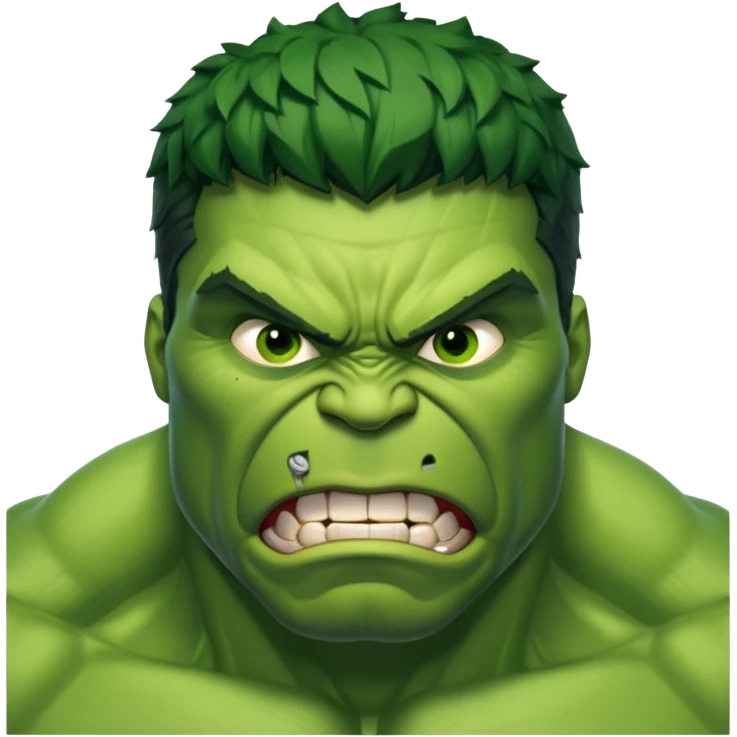 hulk comic book face only emoji