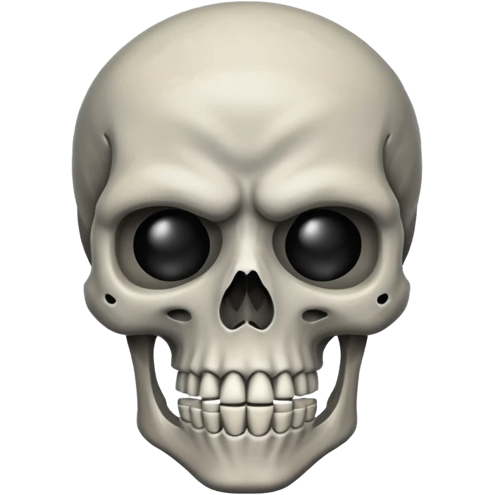 A skeleton mixed with anger emoji