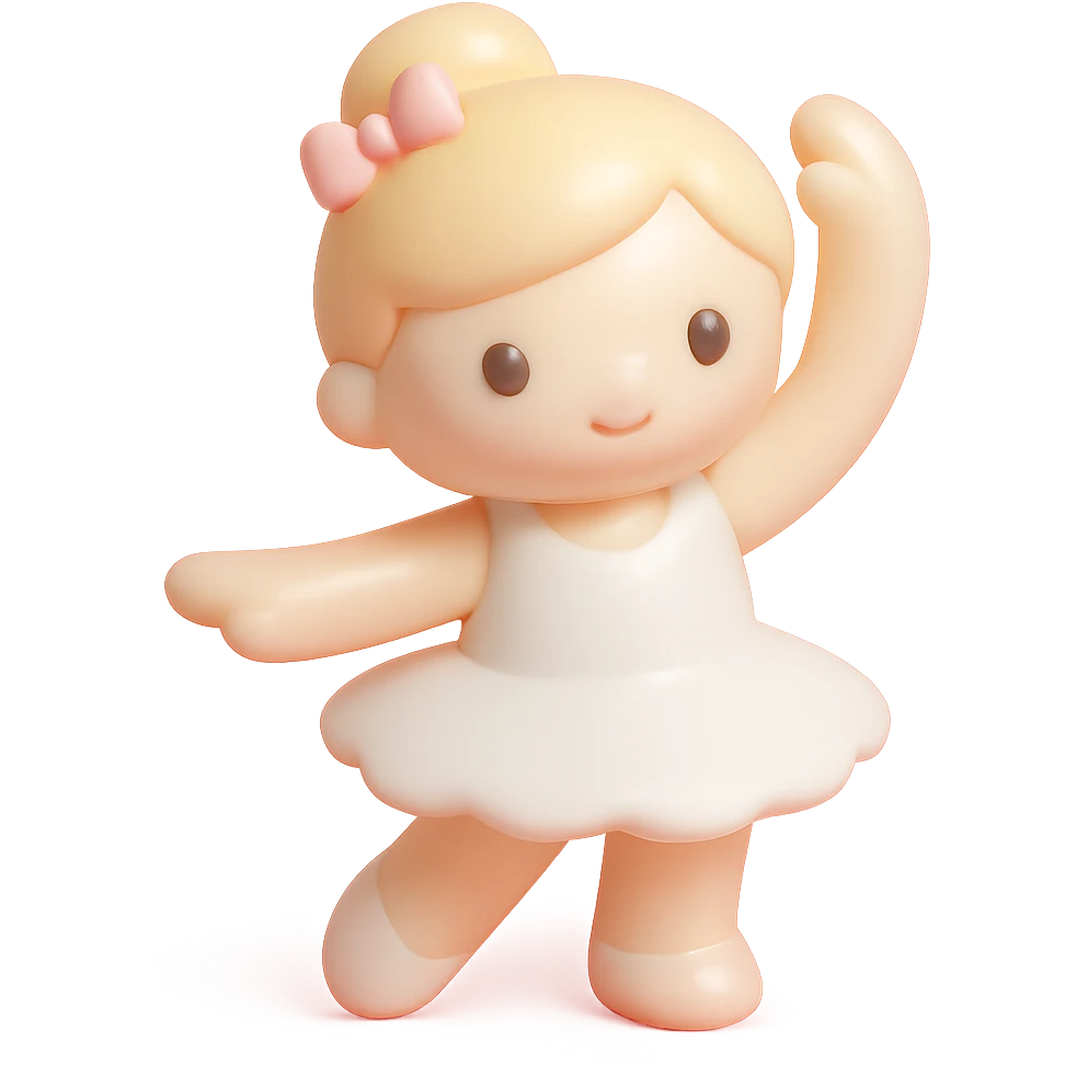 white baby girl dancer emoji
