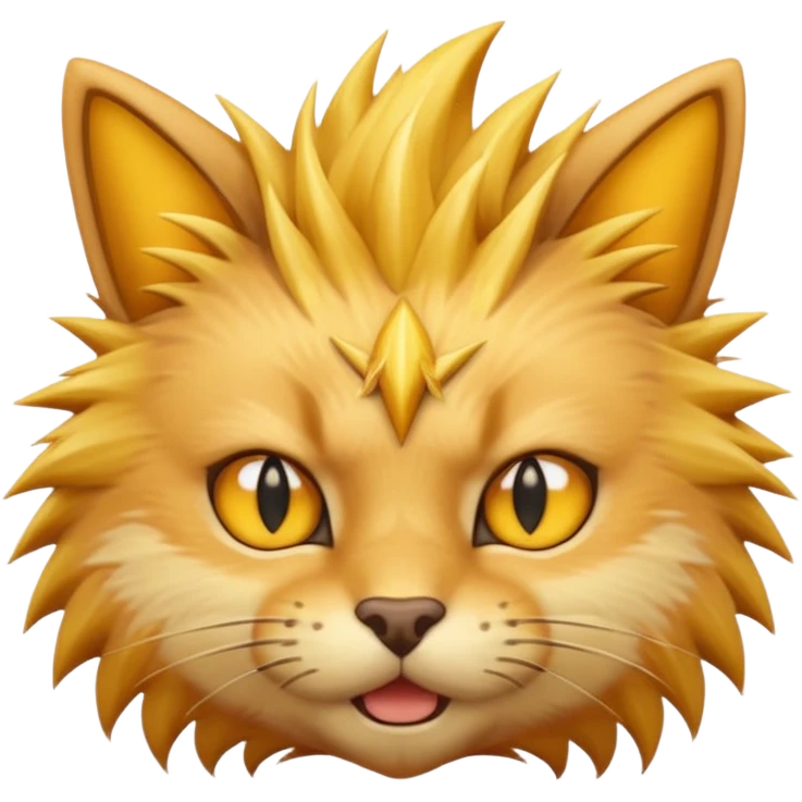 Cat super sayen emoji