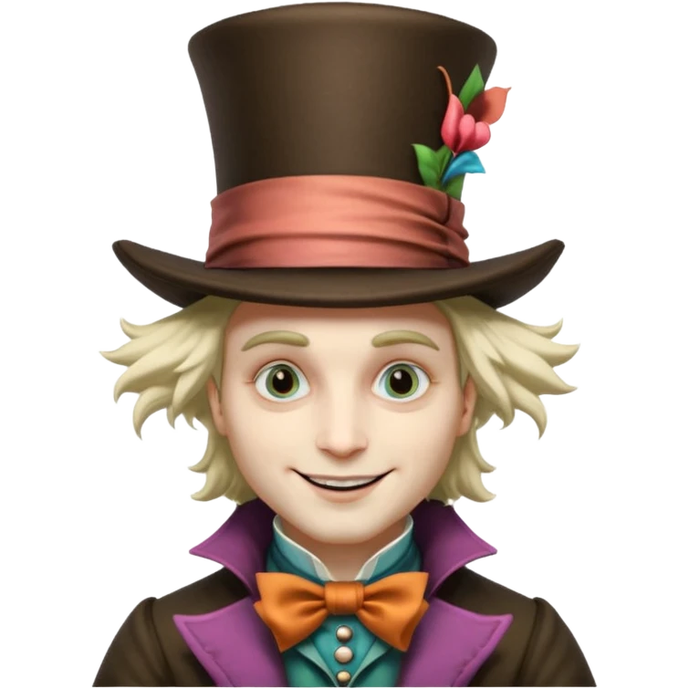 Mad Hatter from Alice in Wonderland movie emoji