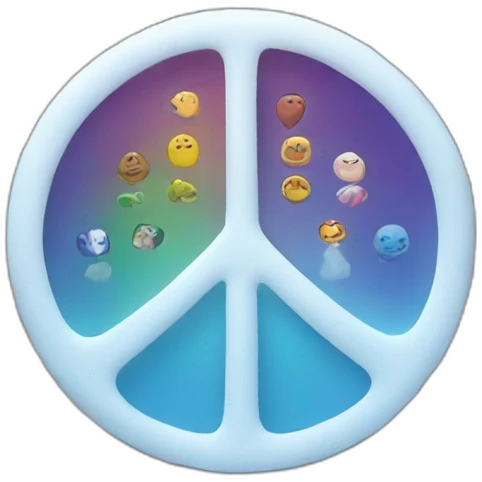 Peace and interconnectedness emoji