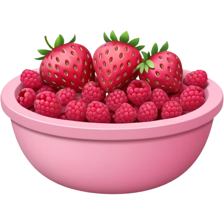 pinkpastel  fruits bowl emoji