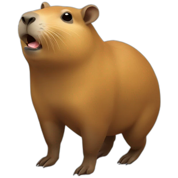 Capybara Qui boit une biere emoji