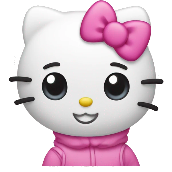 Hello Kitty pink emoji