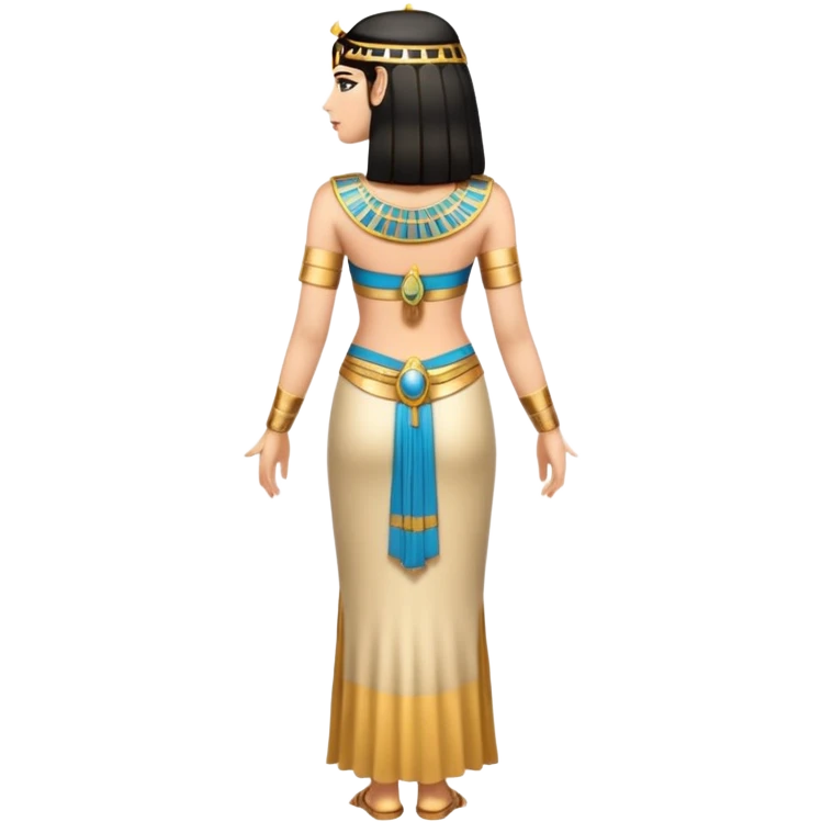fullbody Cleopatra back view emoji