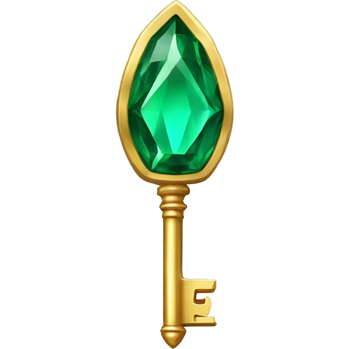 emerald key emoji