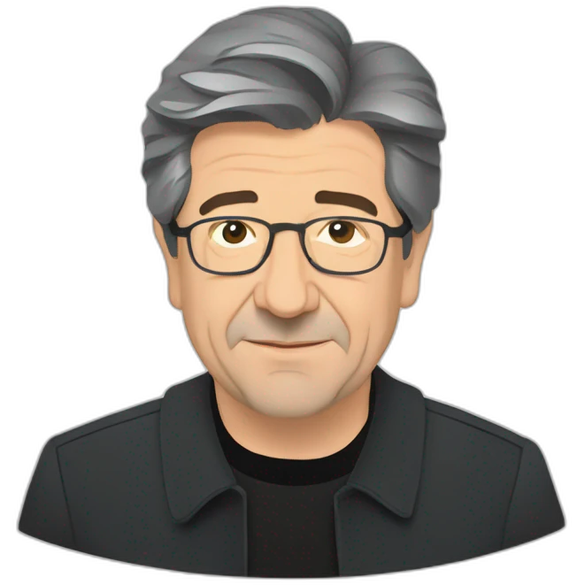 Jean Luc melenchon flat design emoji