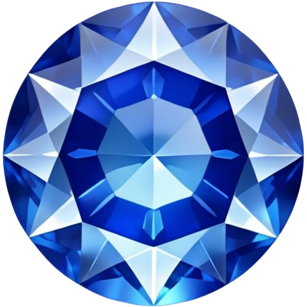 sapphire gemstone with facets emoji