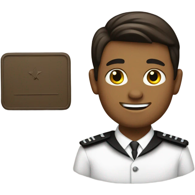 LDS Missionary with a black nametag emoji