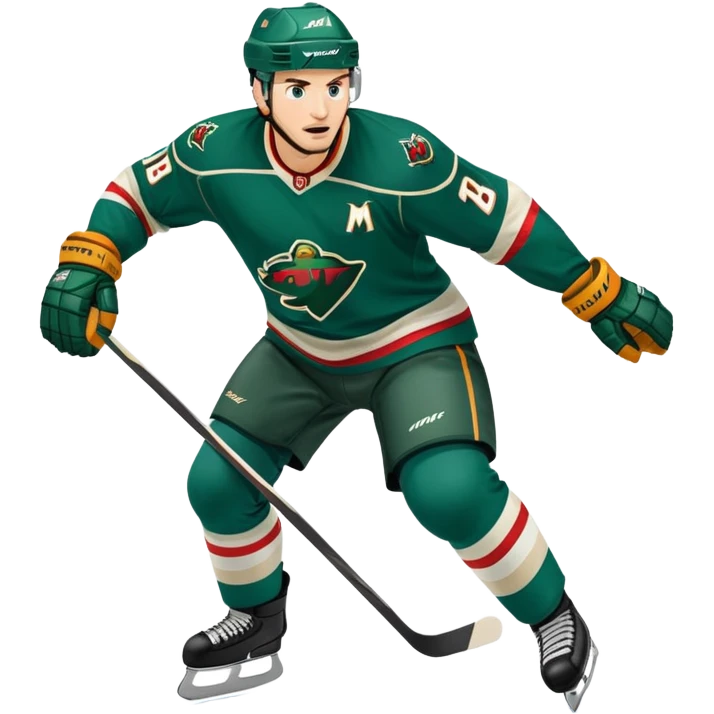 NHL MINNESOTA WILD ICE HOCKEY PLAYER emoji