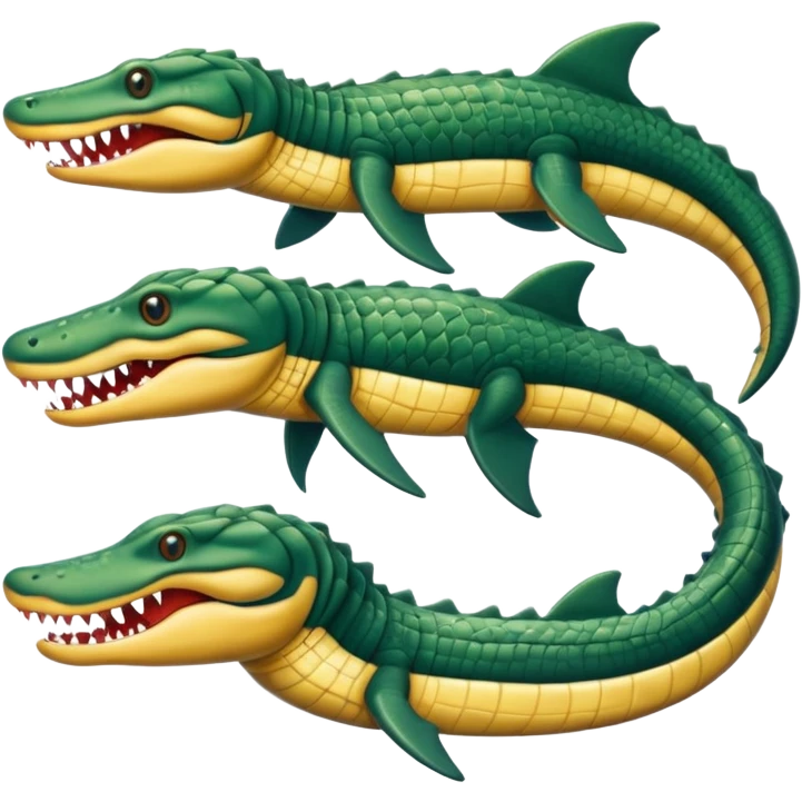 Shark-snake-eel-crocodile-alligator-cobra-fusion-hybrid emoji