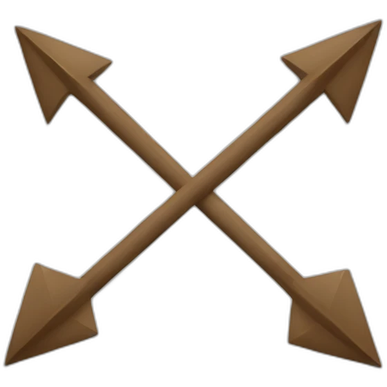 two arrows converging into a single arrow emoji