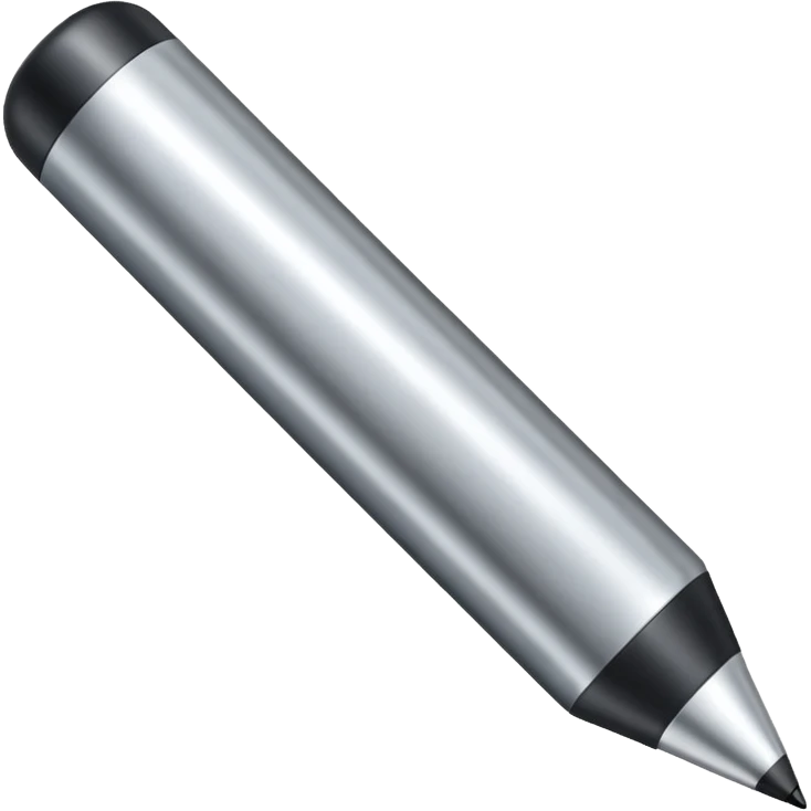 a silver bold marker with a large round tip emoji